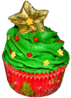 a holiday cupcake